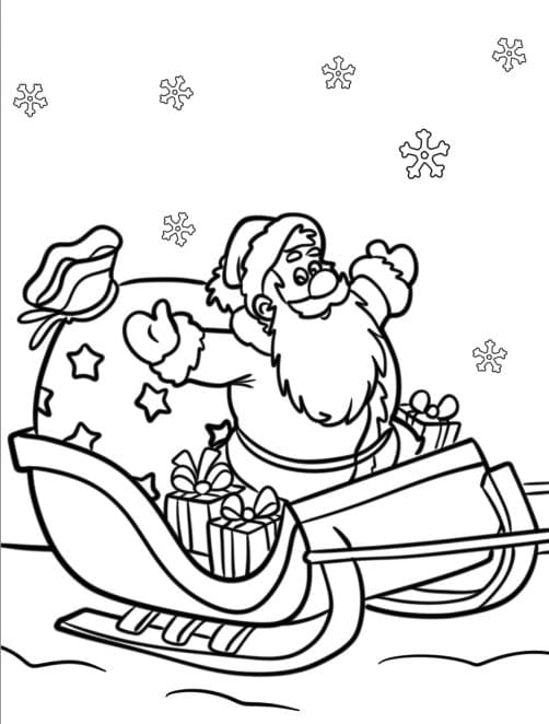 ζωγραφική Καλό έλκηθρο