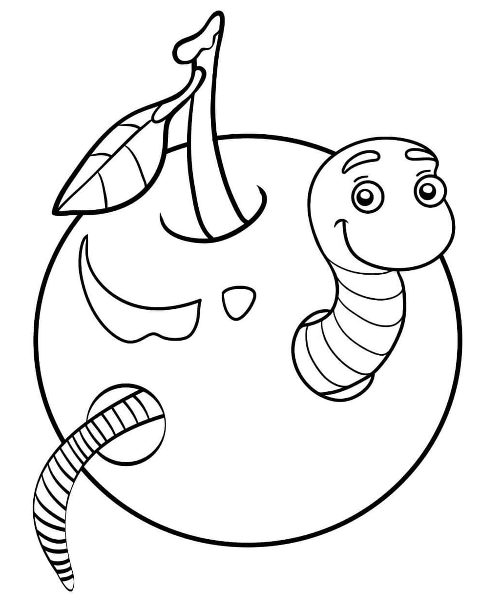 ζωγραφική Κάμπια που τρώει