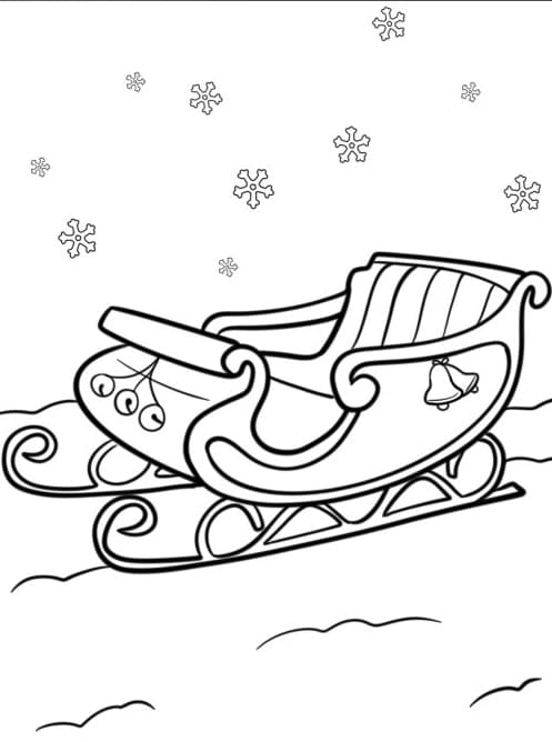 ζωγραφική Καταπληκτικό έλκηθρο