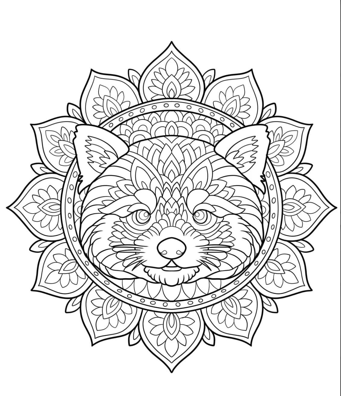 ζωγραφική Κόκκινο Πάντα με λουλούδια ζωγραφική Κόκκινο Πάντα με λουλούδια