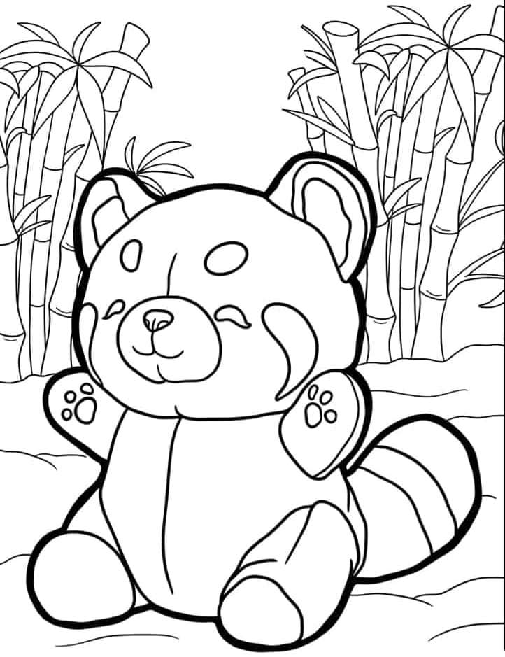 ζωγραφική Κόκκινο Πάντα με θέμα Καουάι ζωγραφική Κόκκινο Πάντα με θέμα Καουάι