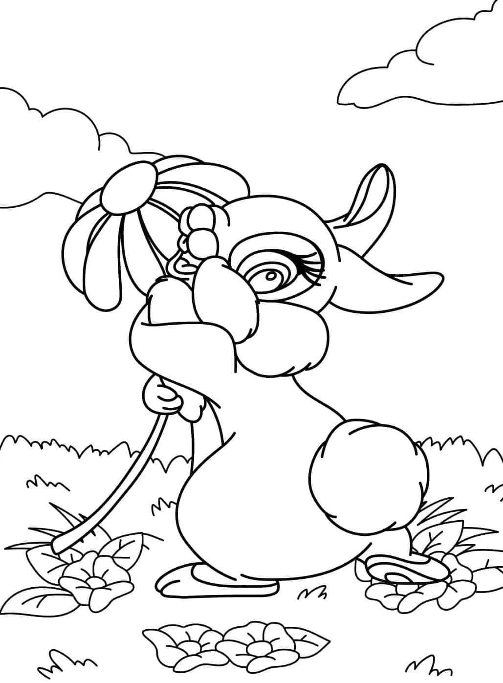 ζωγραφική Κυρία Κουνέλι