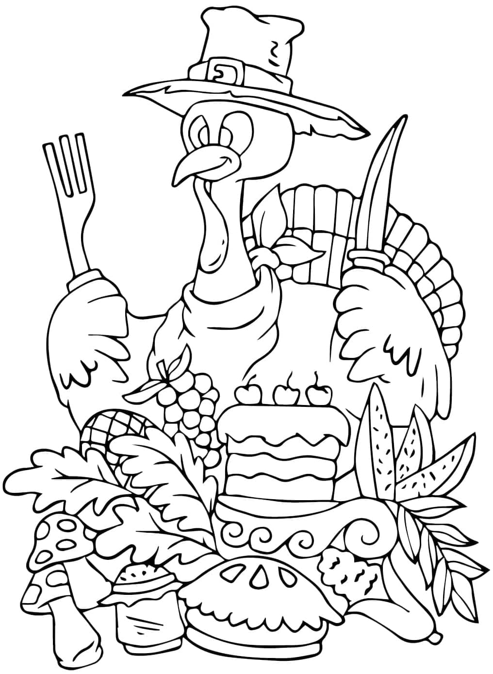 ζωγραφική Μεγάλη γαλοπούλα