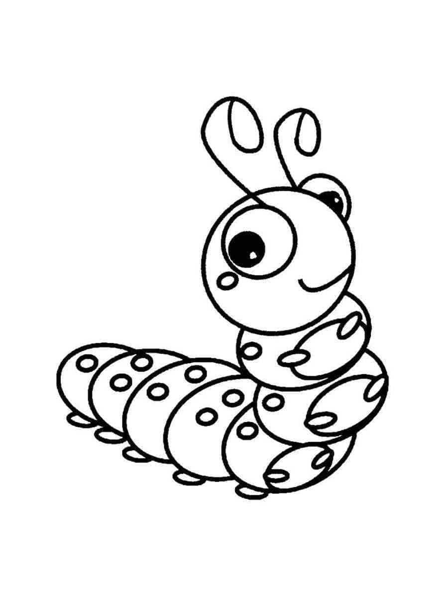 ζωγραφική Μικρή κάμπια