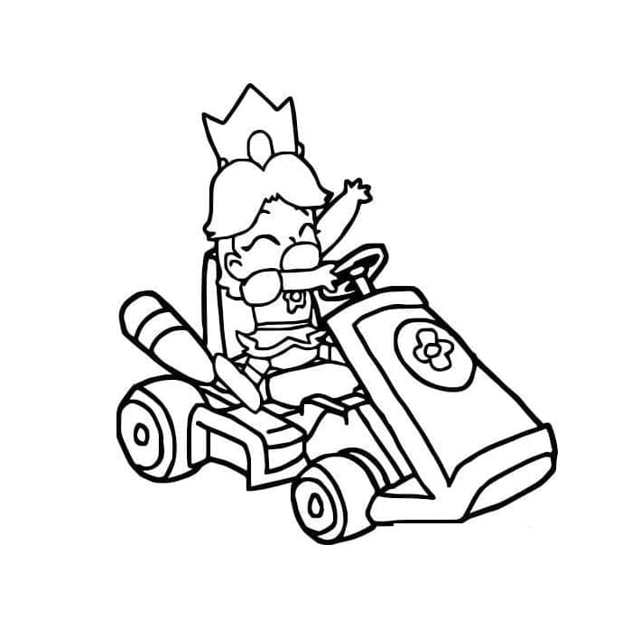 ζωγραφική Μωρό στην παραλία Μάριο Καρτ