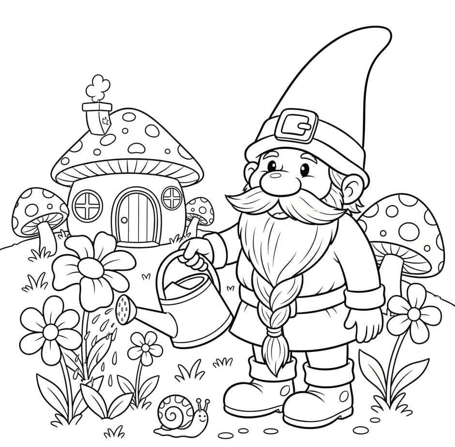 ζωγραφική Νάνος εκτυπώσιμο δωρεάν