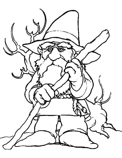 ζωγραφική Νάνος μάγισσα