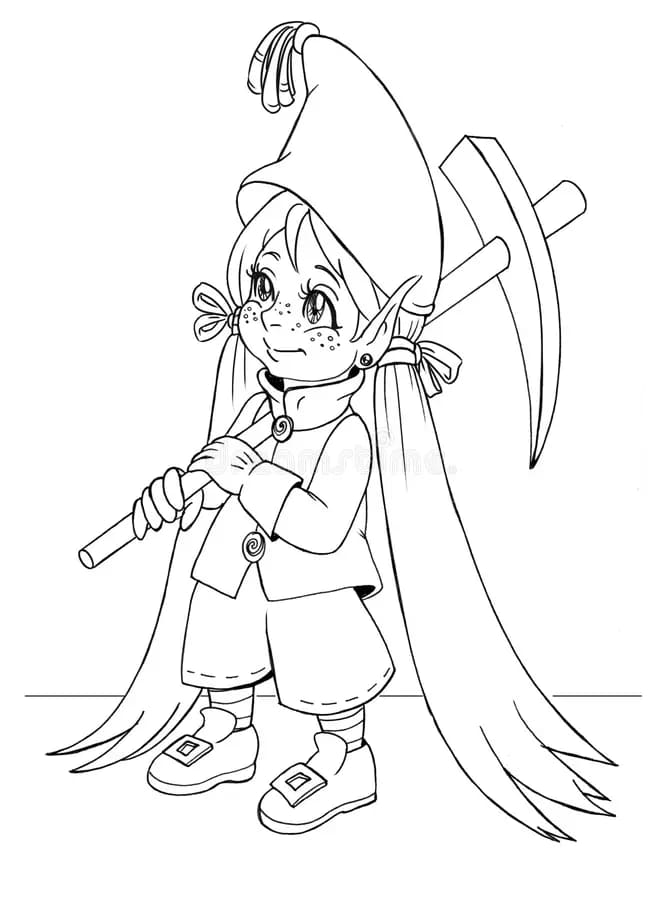 ζωγραφική Νάνος πολύ χαριτωμένος