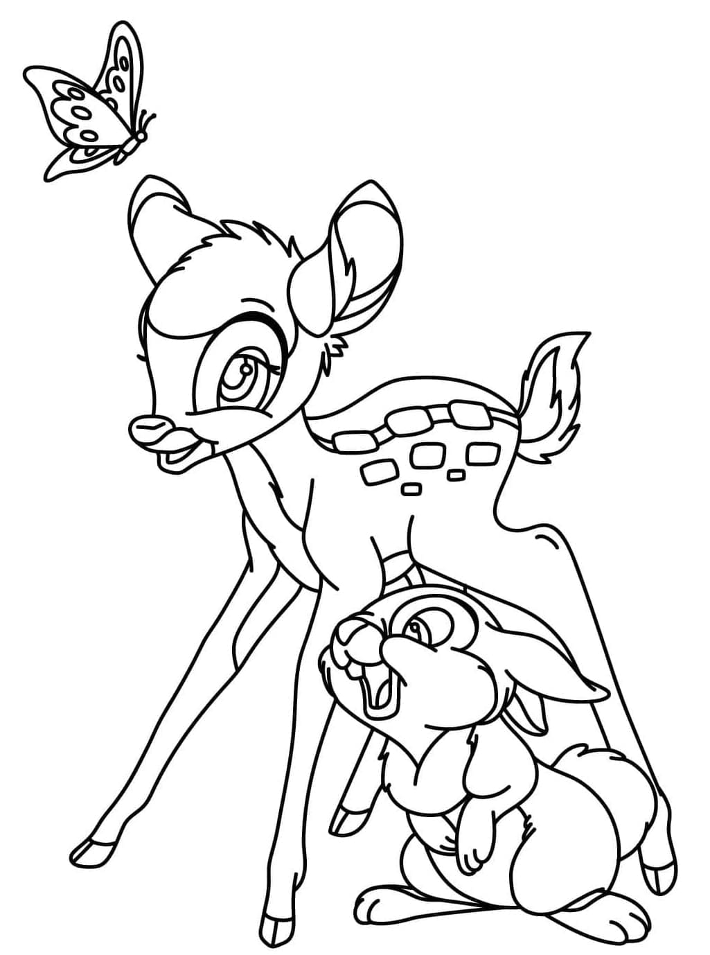 ζωγραφική Ο χαριτωμένος Μπάμπι