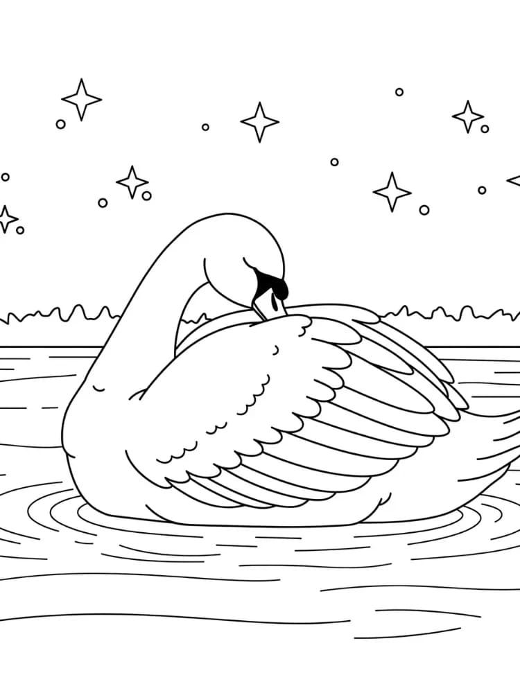 ζωγραφική Ο Κύκνος είναι πολύ εύκολος