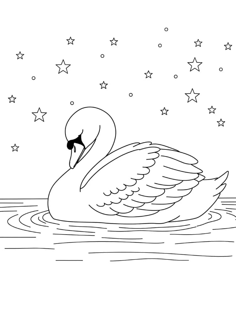 ζωγραφική Ο Κύκνος είναι υπέροχος