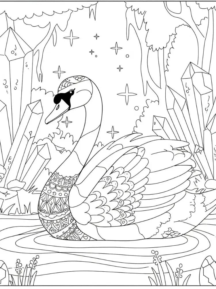 ζωγραφική Ομορφιά του Κύκνου