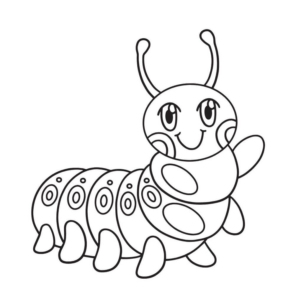 ζωγραφική Ωραία κάμπια