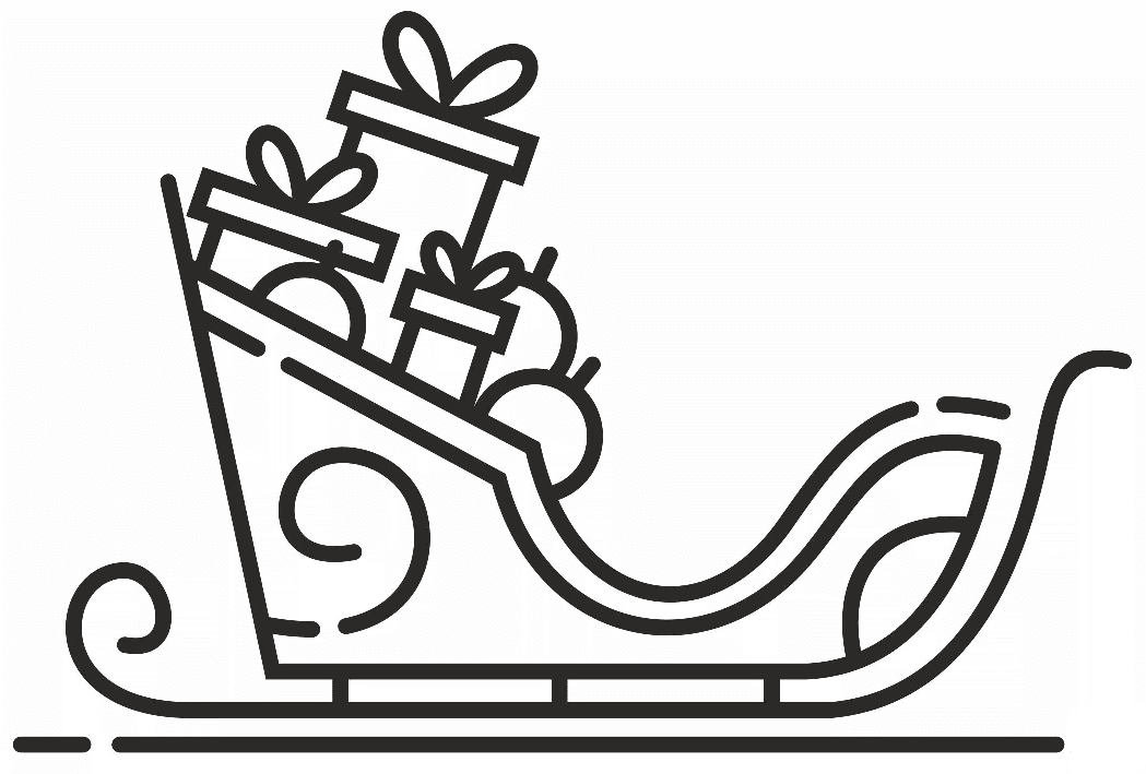 ζωγραφική Ωραίο έλκηθρο