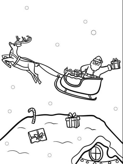 ζωγραφική Πέταγμα έλκηθρου