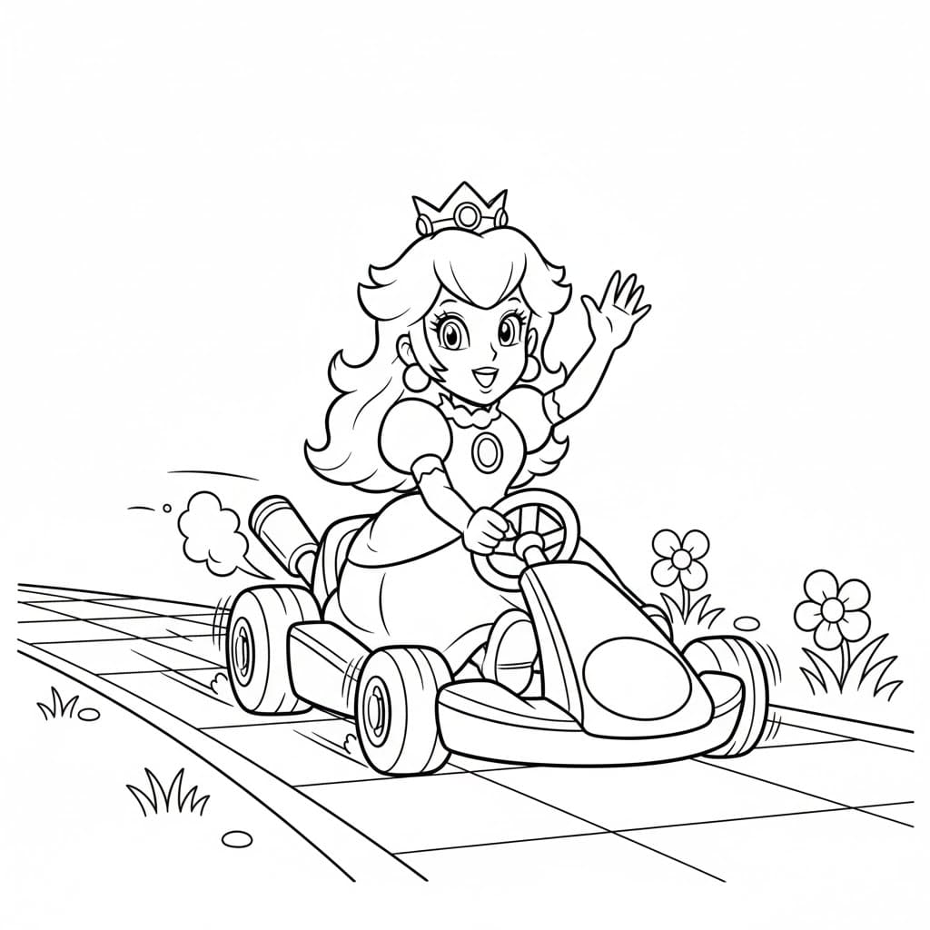 ζωγραφική Πριγκίπισσα Μάριο Καρτ