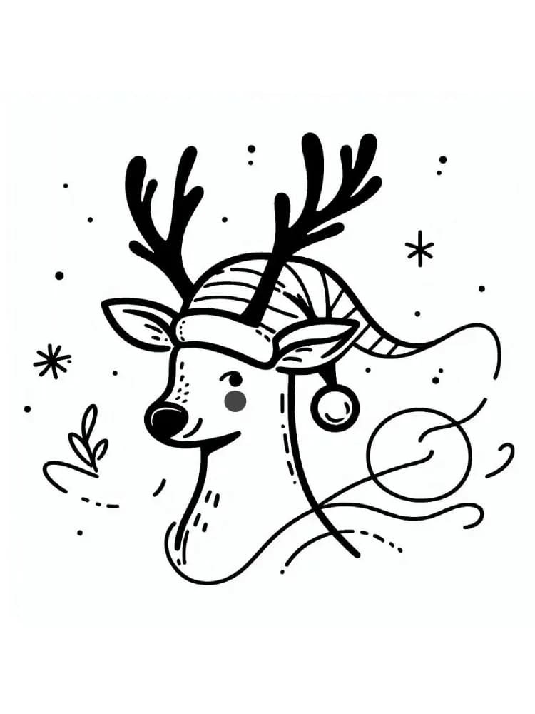 ζωγραφική Πρόσωπο ταράνδου