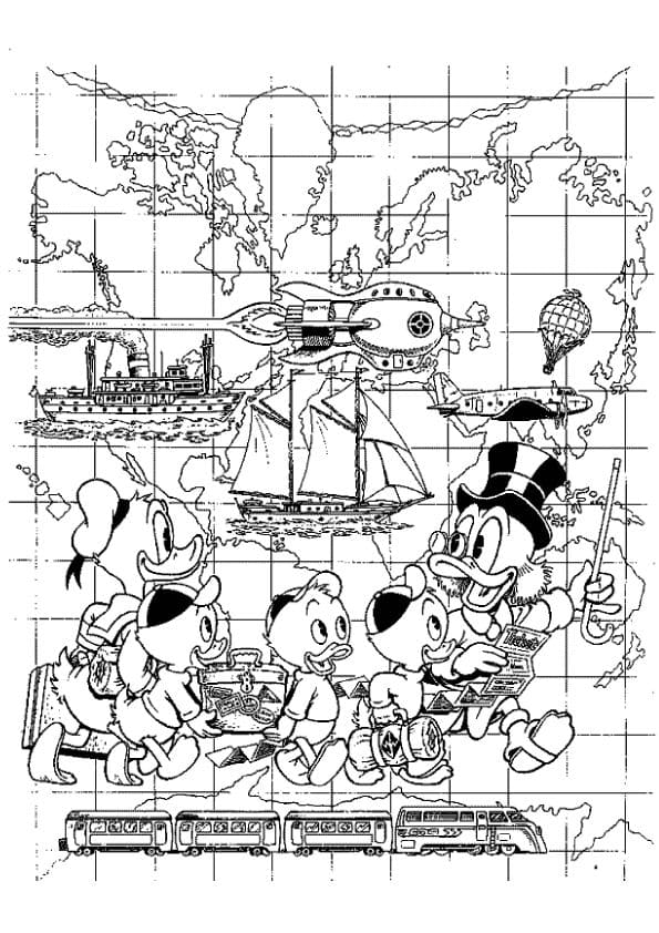 ζωγραφική Σκρουτζ Μακ Ντακ δωρεάν