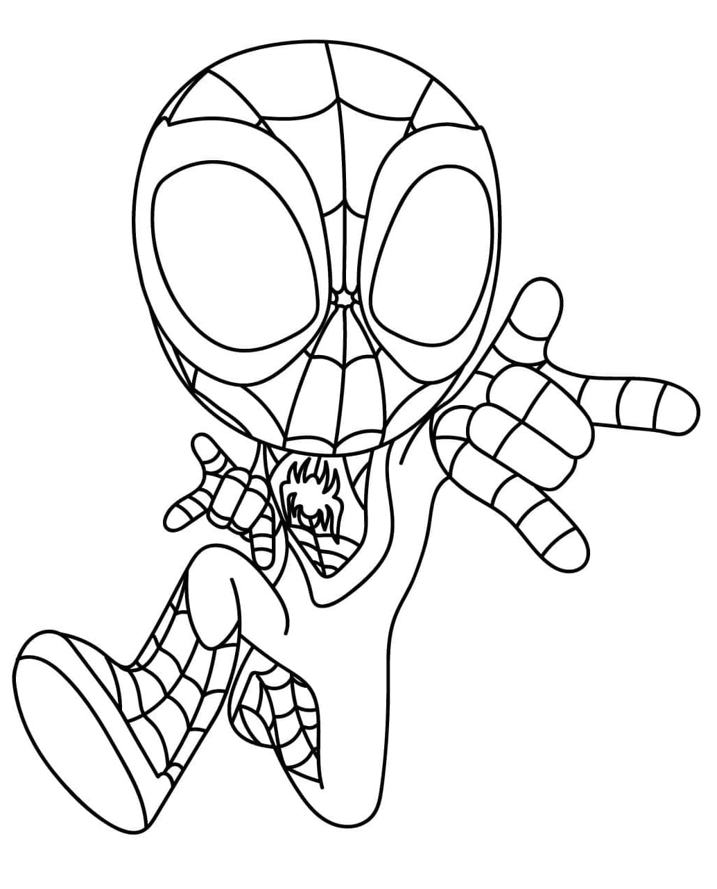 ζωγραφική Spin Miles Morales από το Spidey