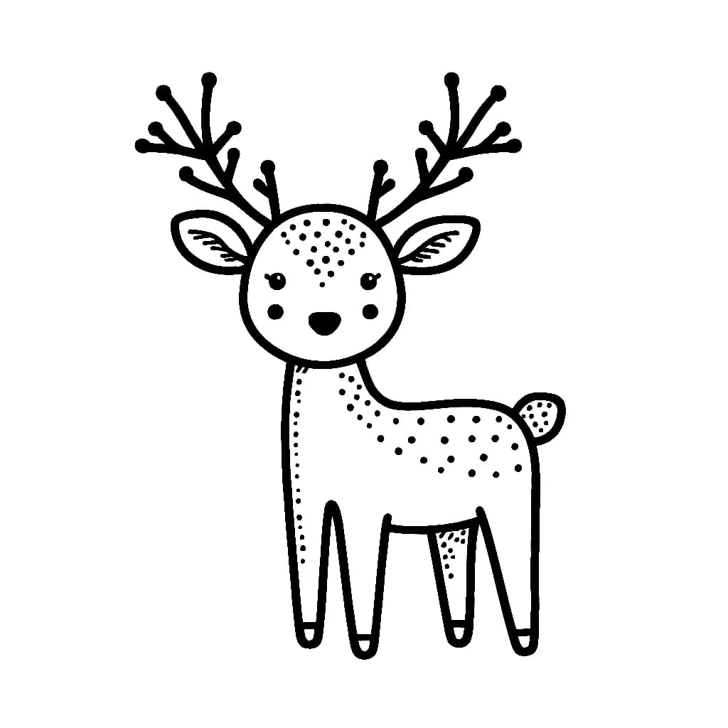 ζωγραφική Τάρανδος κανονικά