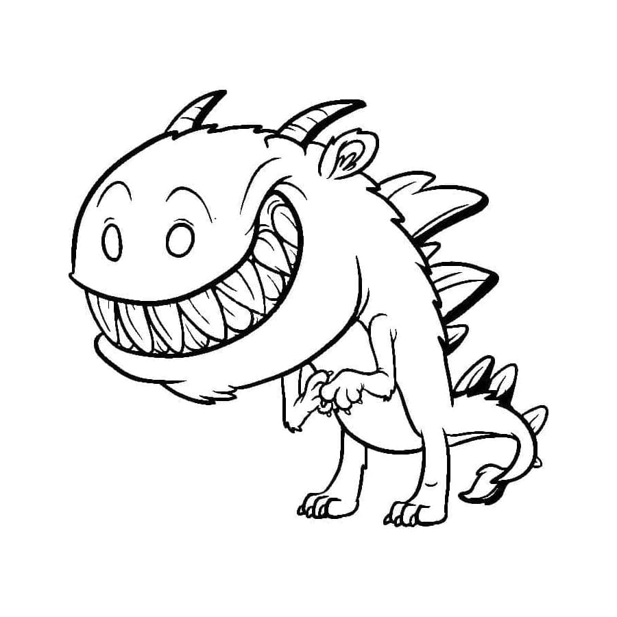 ζωγραφική Τέρατα με μεγάλο στόμα