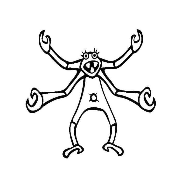 ζωγραφική Τέρατα με νύχια