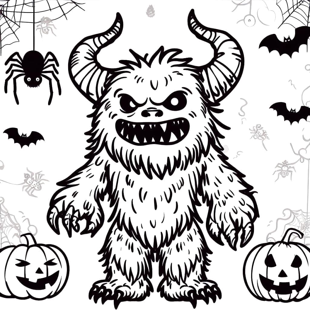 ζωγραφική Θυμωμένα τέρατα του Χάλοουιν