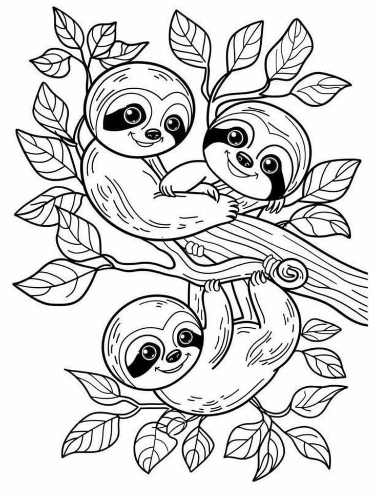 ζωγραφική Τρία Φυλλοφάγα