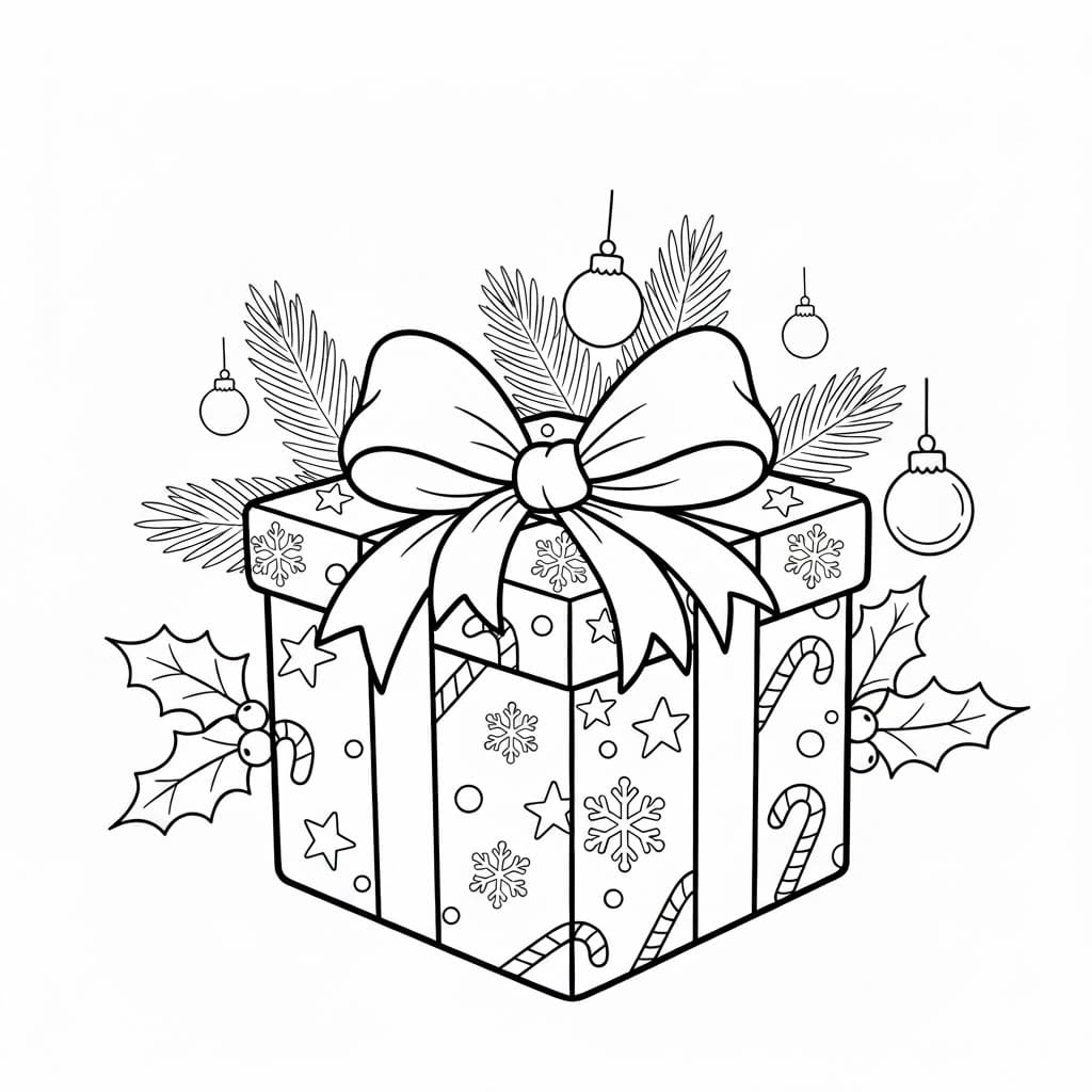 ζωγραφική Απλά χριστουγεννιάτικα δώρα