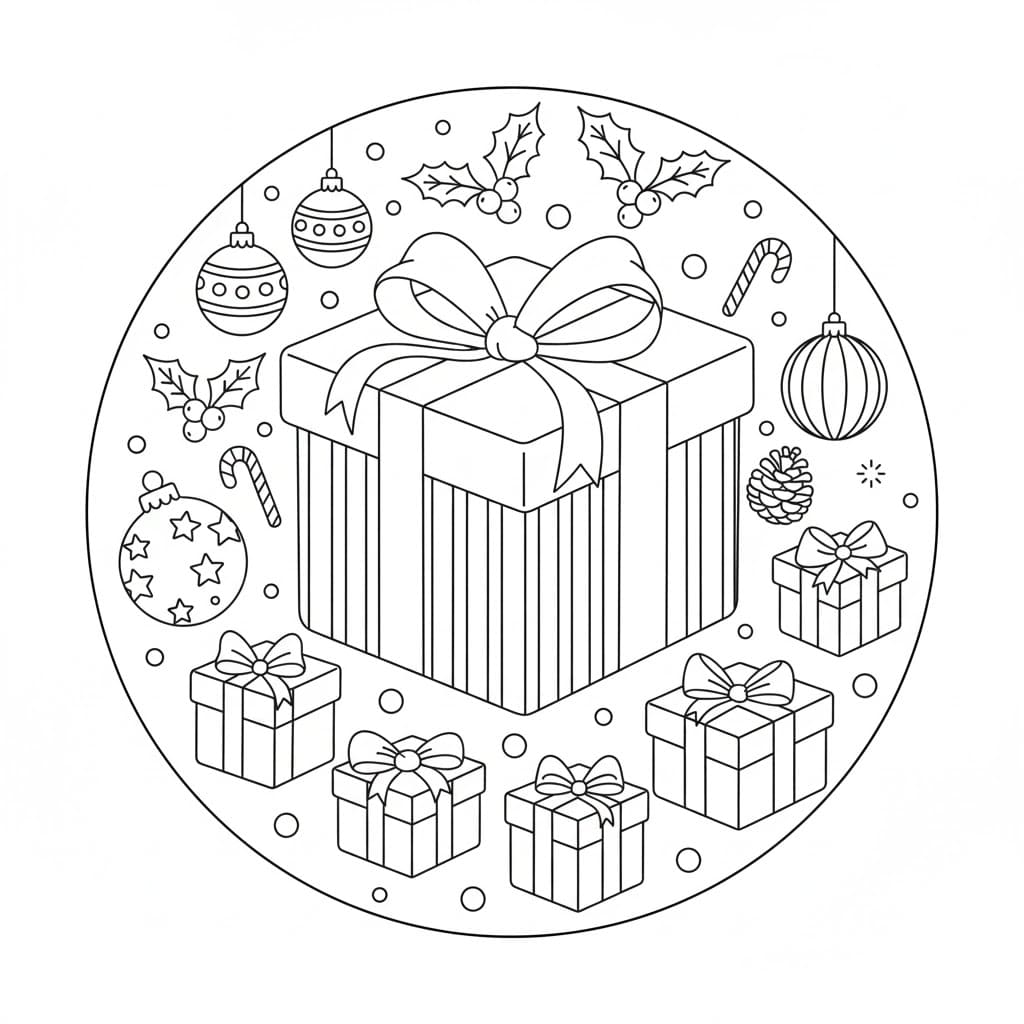 ζωγραφική Απλό χριστουγεννιάτικο δώρο