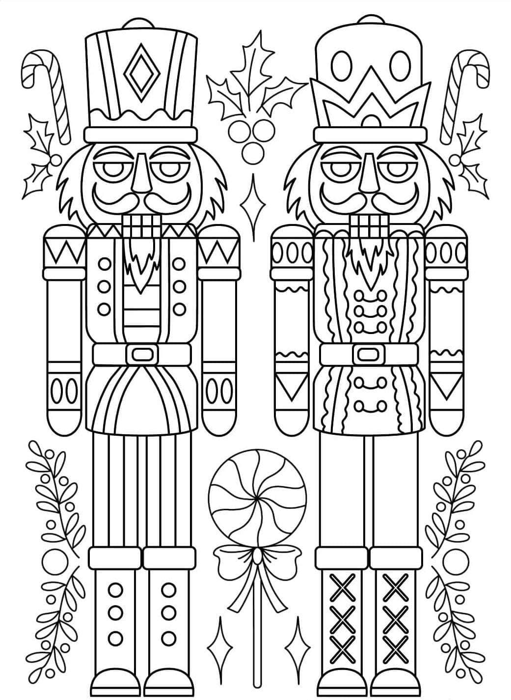 ζωγραφική Απλοί καρυοθραύστες για τα Χριστούγεννα