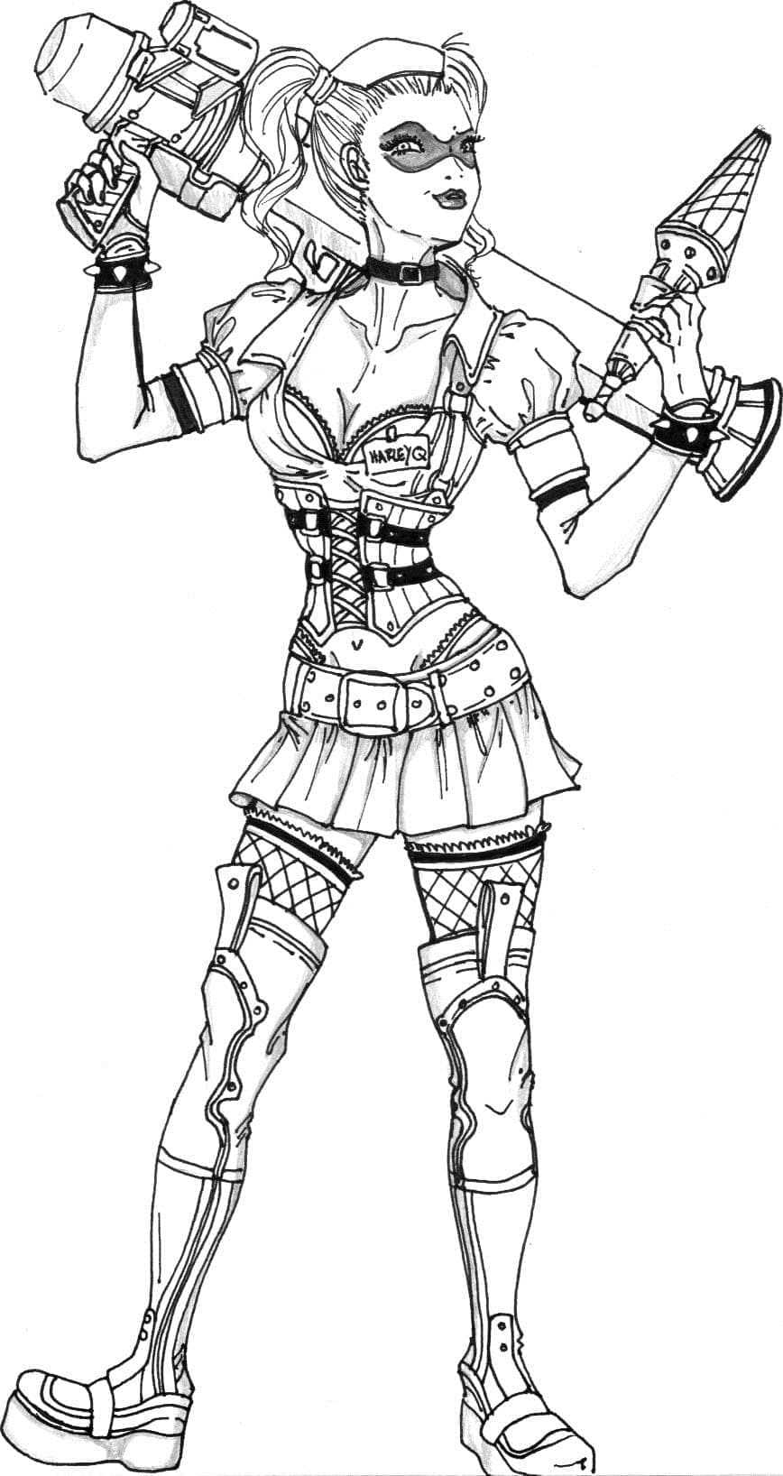 ζωγραφική Χάρλεϊ Κουίν Εκτυπώσιμο