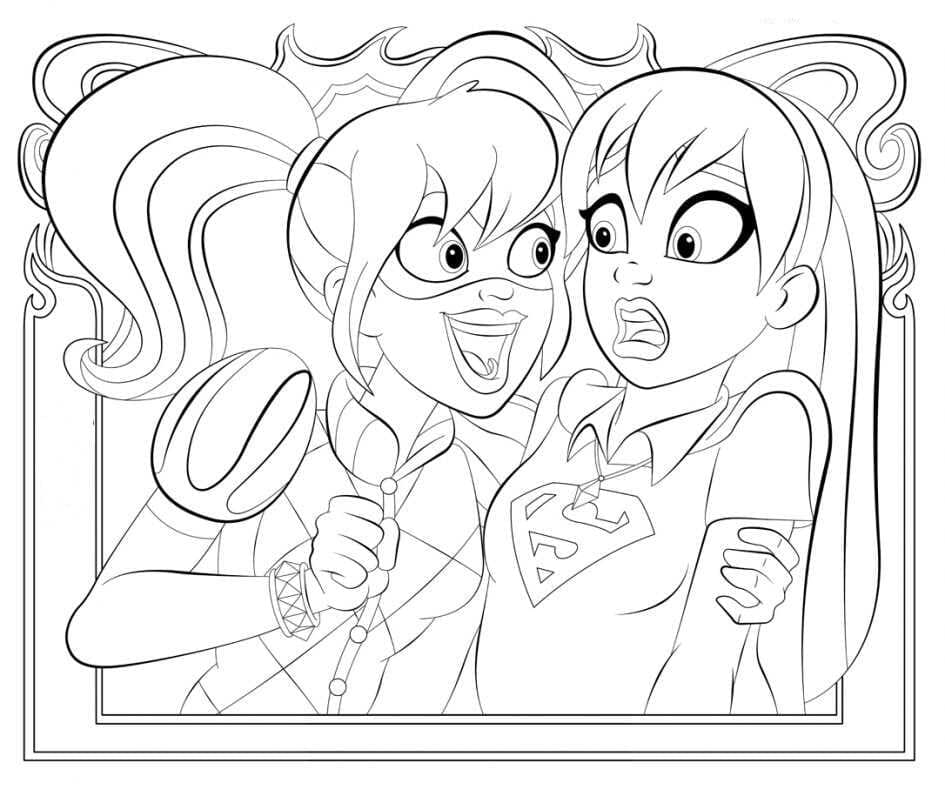 ζωγραφική Χάρλεϊ Κουίν και Σούπεργκερλ