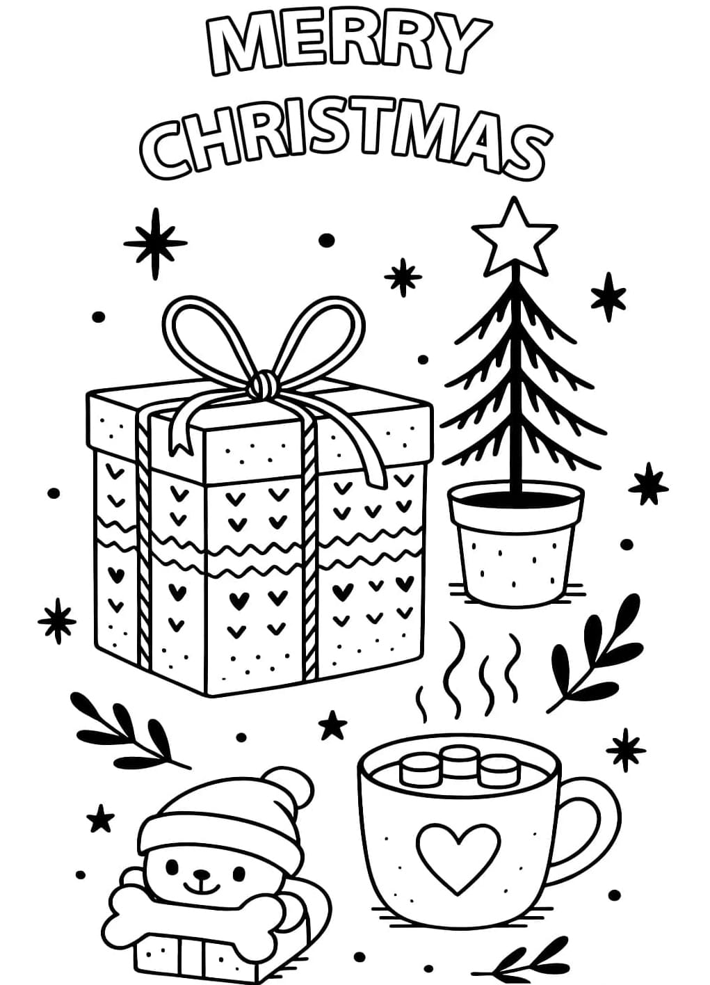 ζωγραφική Χειμερινά χριστουγεννιάτικα δώρα