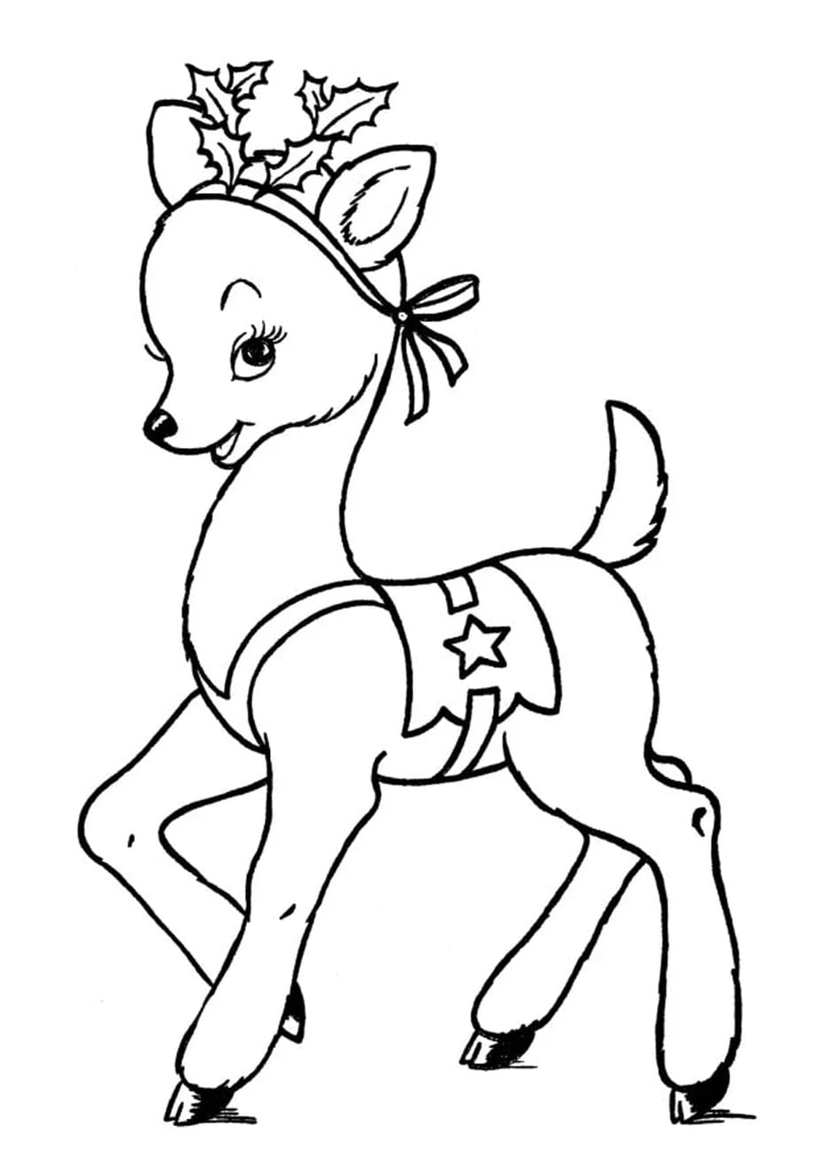 ζωγραφική Χριστούγεννα του Ρούντολφ