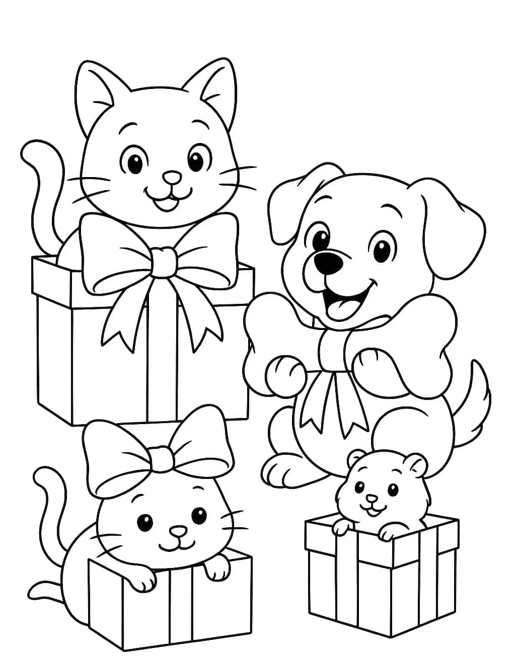 ζωγραφική Χριστουγεννιάτικα δώρα για κατοικίδια