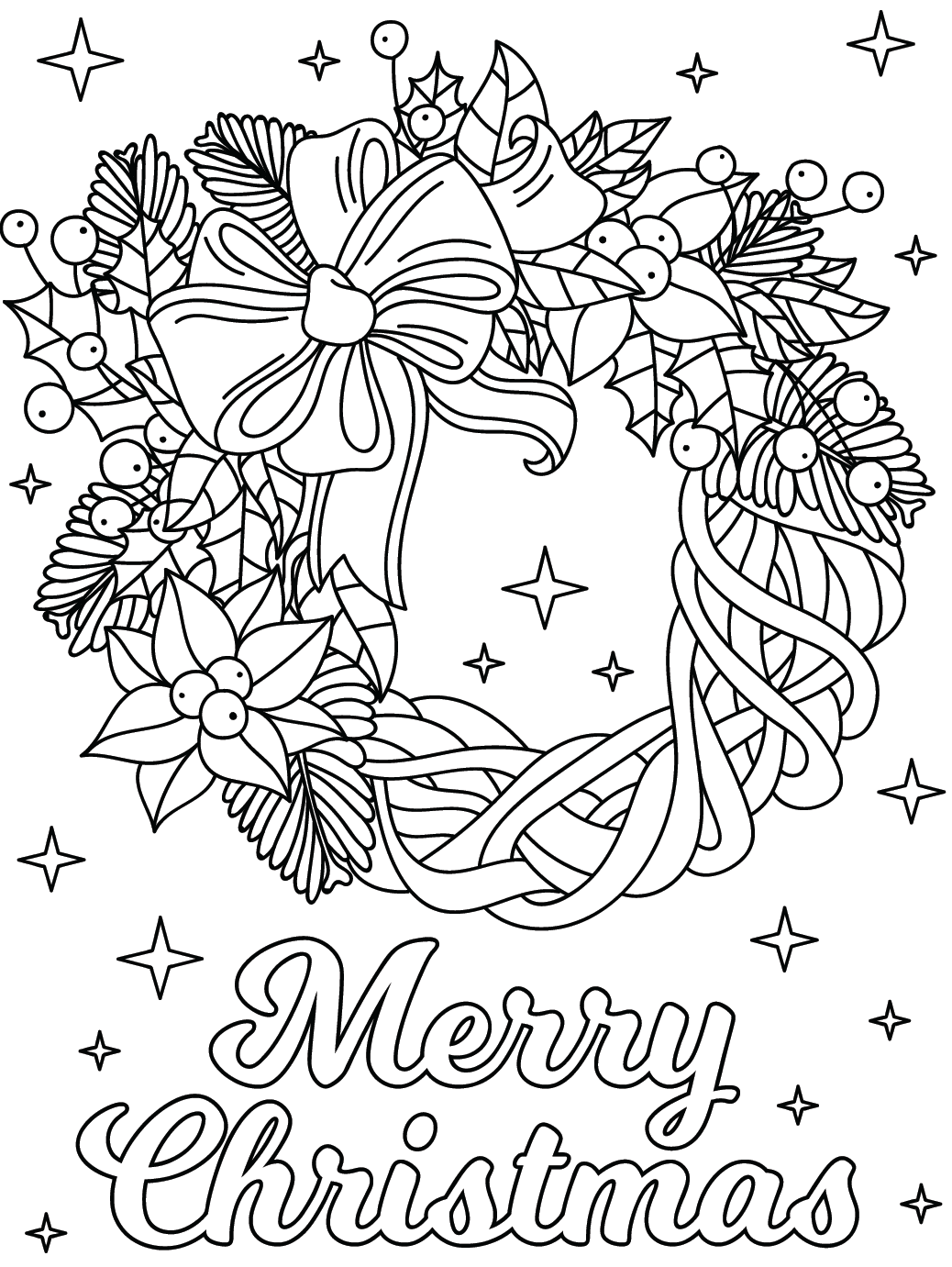 ζωγραφική Χριστουγεννιάτικο στεφάνι για ενήλικες