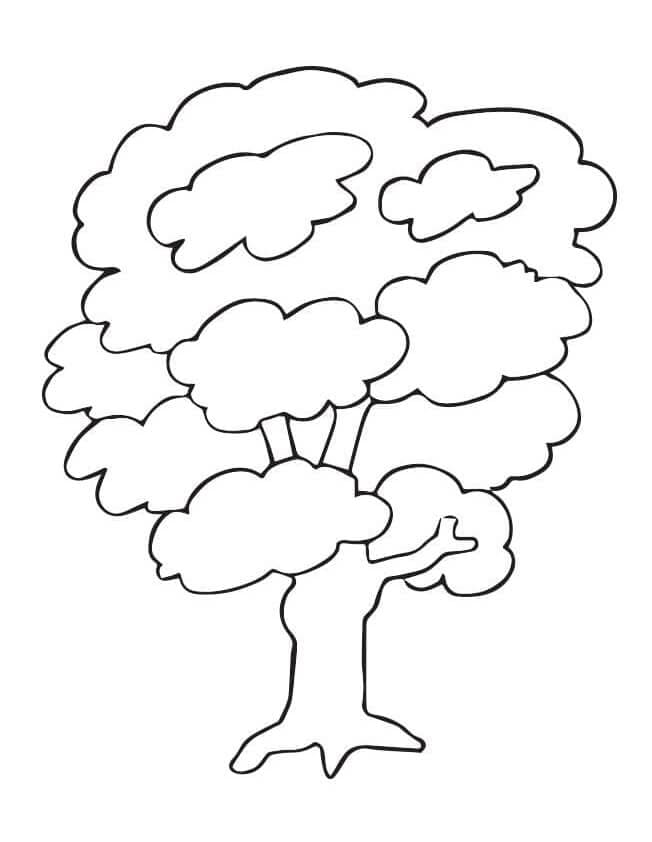 ζωγραφική Δέντρο με πλούσιο φύλλωμα δωρεάν