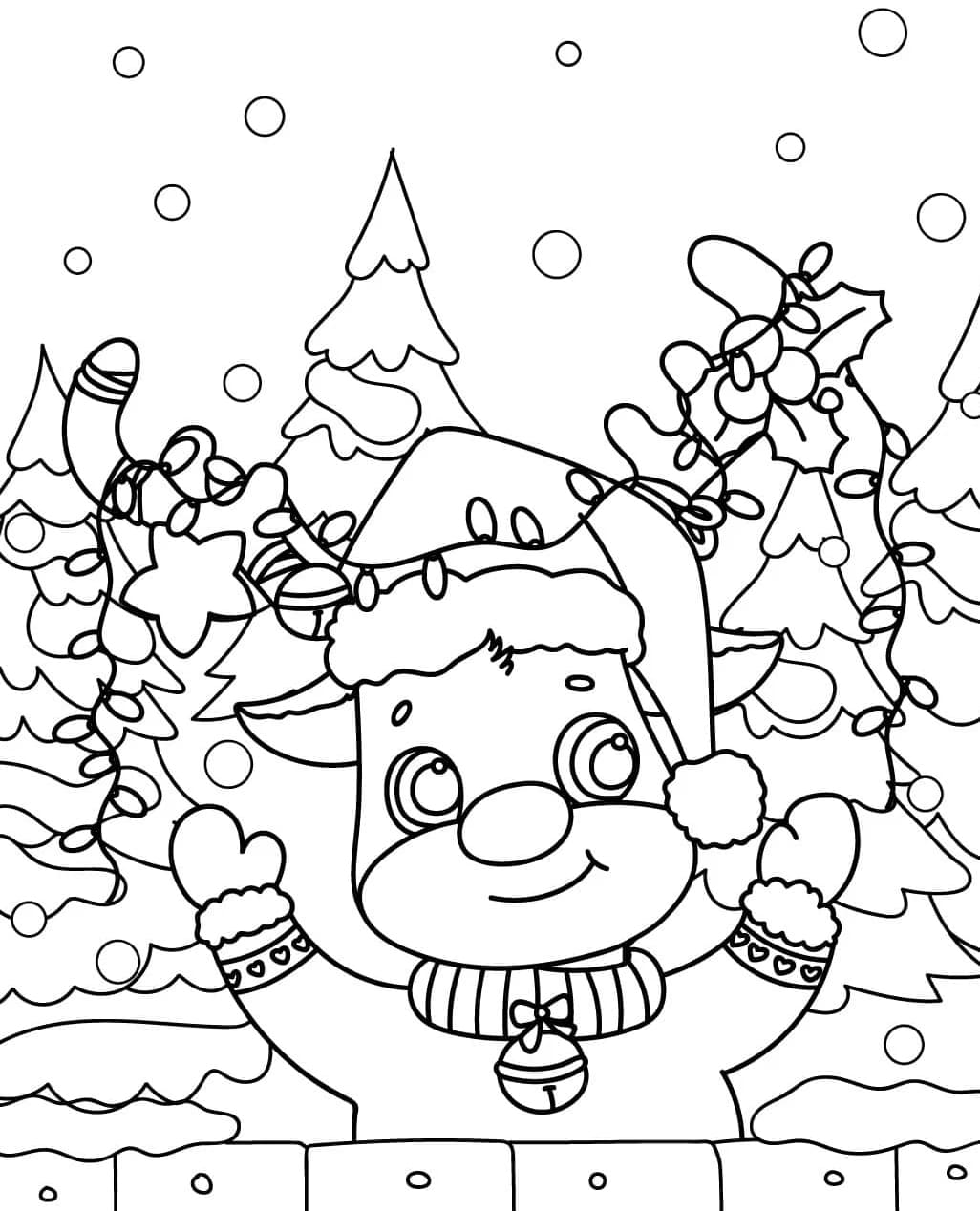 ζωγραφική Διασκεδαστικό Ρούντολφ