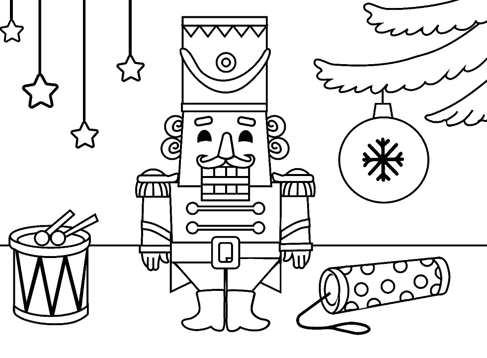 ζωγραφική Δωρεάν Χριστουγεννιάτικος Καρυοθραύστης