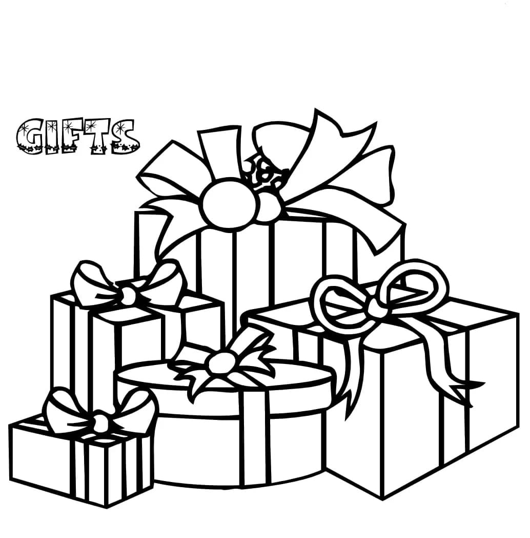 ζωγραφική Δωρεάν εκτυπώσιμα πρότυπα δώρων Χριστουγέννων