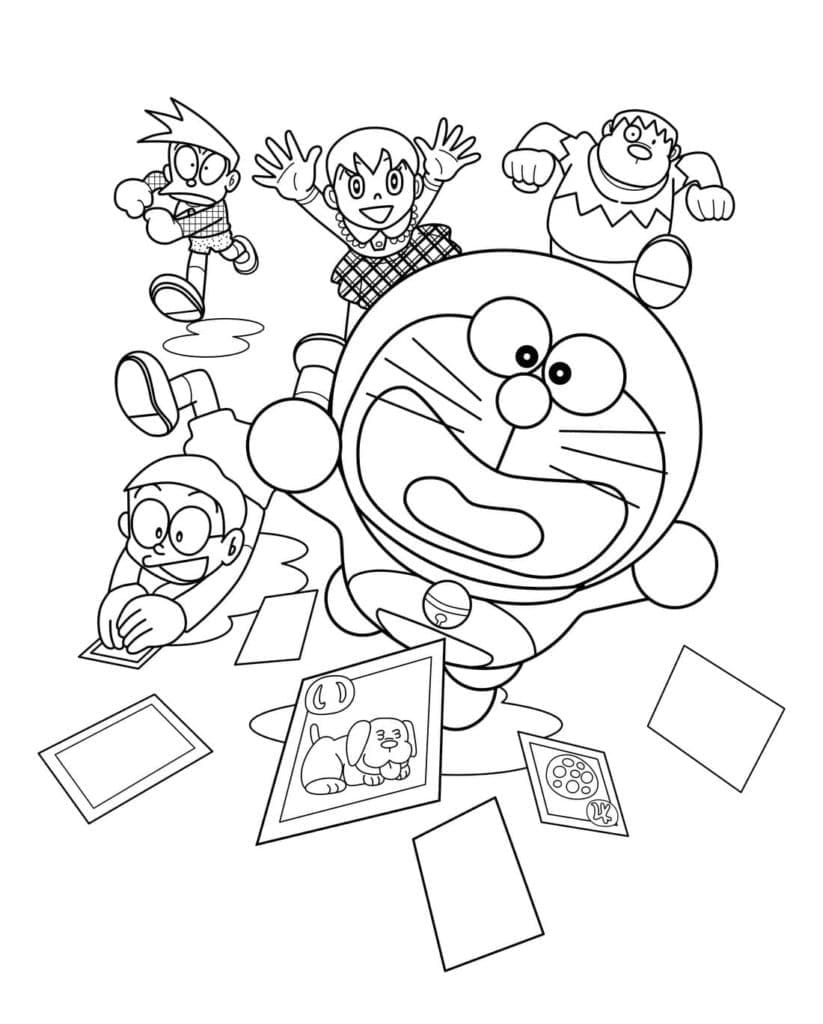 ζωγραφική Δωρεάν εκτυπώσιμο Ντοραεμόν