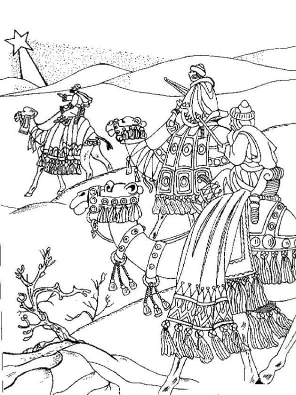 ζωγραφική Δωρεάν Σχέδιο Τρεις Μάγοι