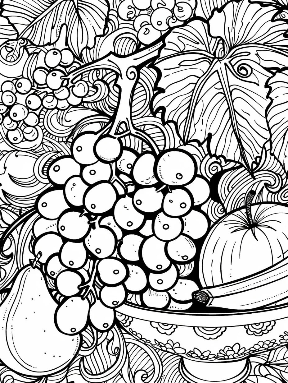 ζωγραφική Δωρεάν σταφύλια για παιδιά