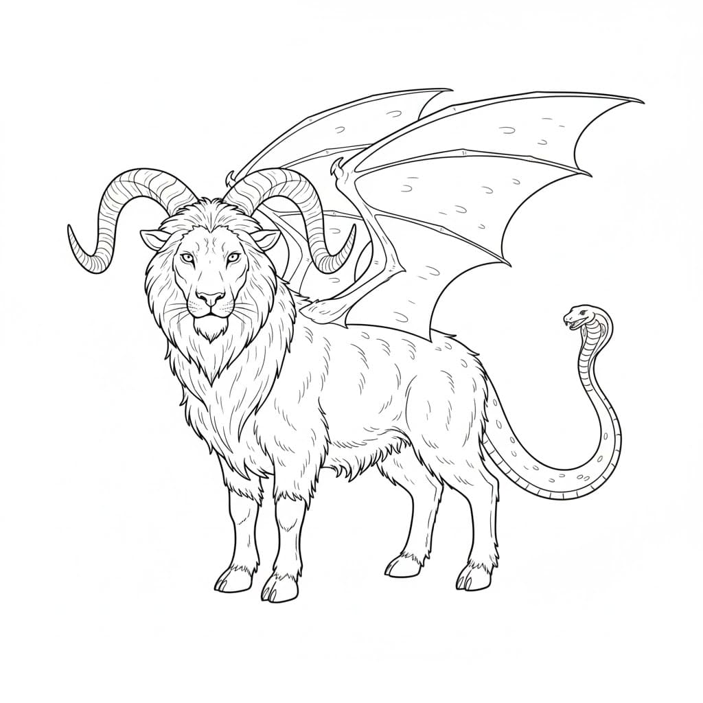 ζωγραφική Εκτύπωση Χίμαιρας