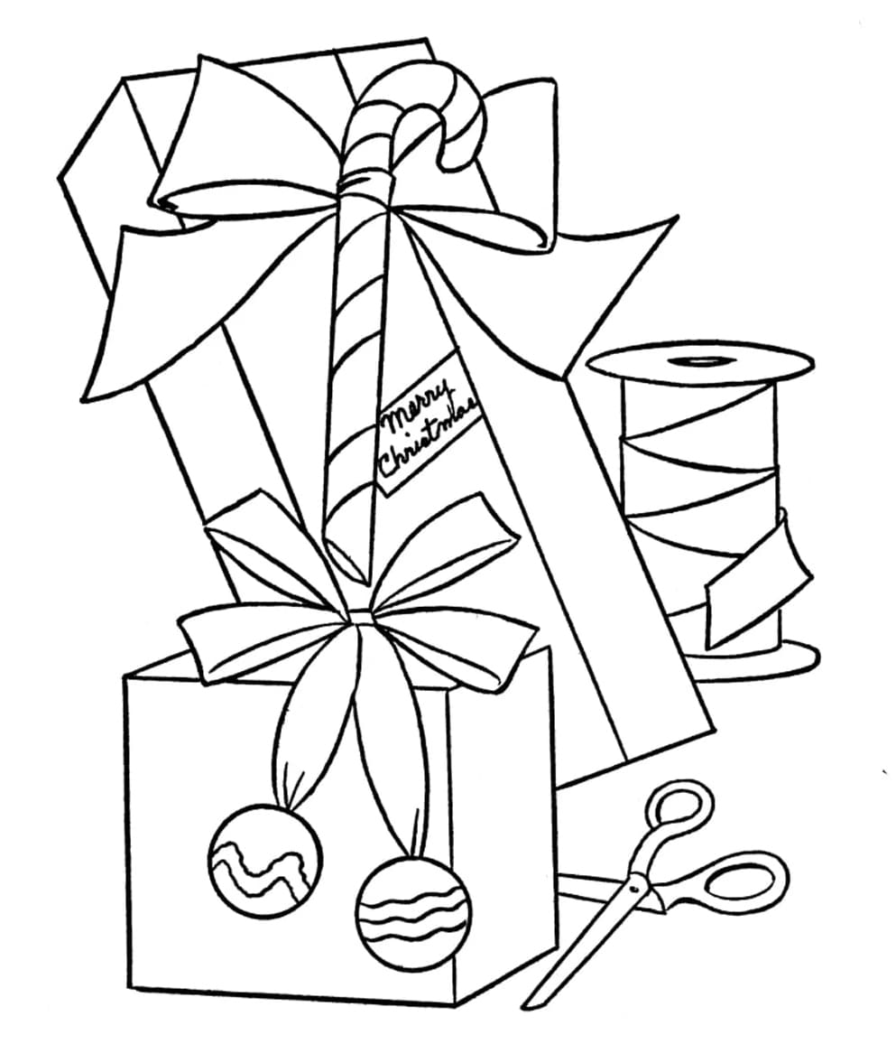 ζωγραφική Εκτύπωση χριστουγεννιάτικων δώρων