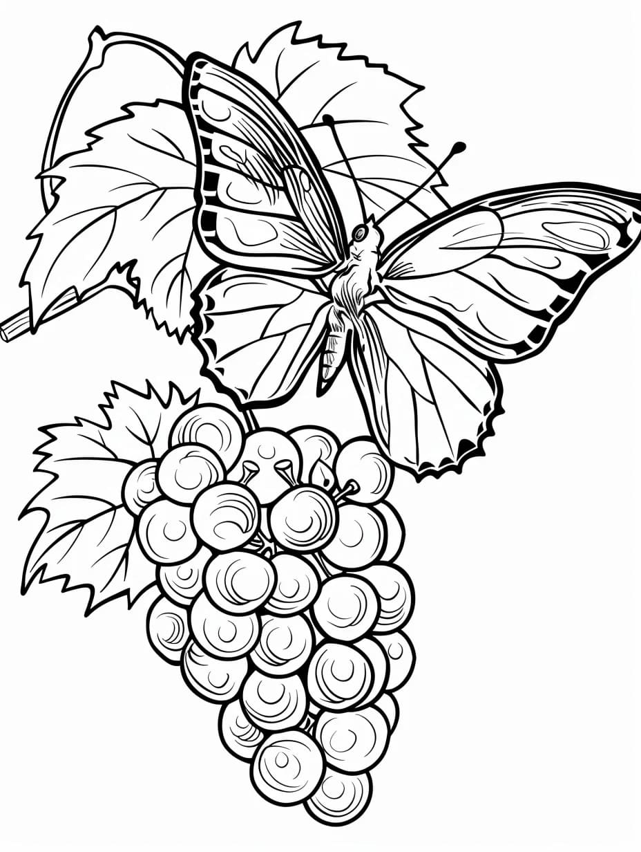 ζωγραφική Εκτύπωση σταφυλιών