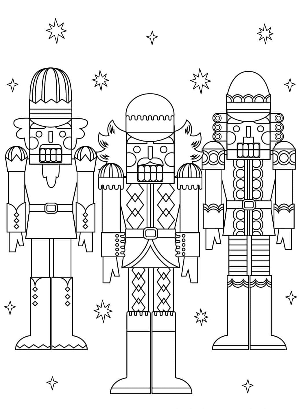 ζωγραφική Εκτυπώσιμα με θέμα τον Καρυοθραύστη