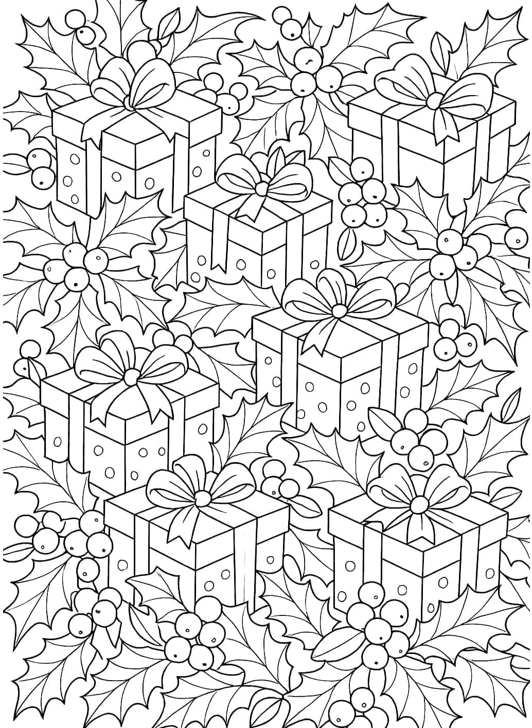 ζωγραφική Ένα περίτεχνο χριστουγεννιάτικο δώρο