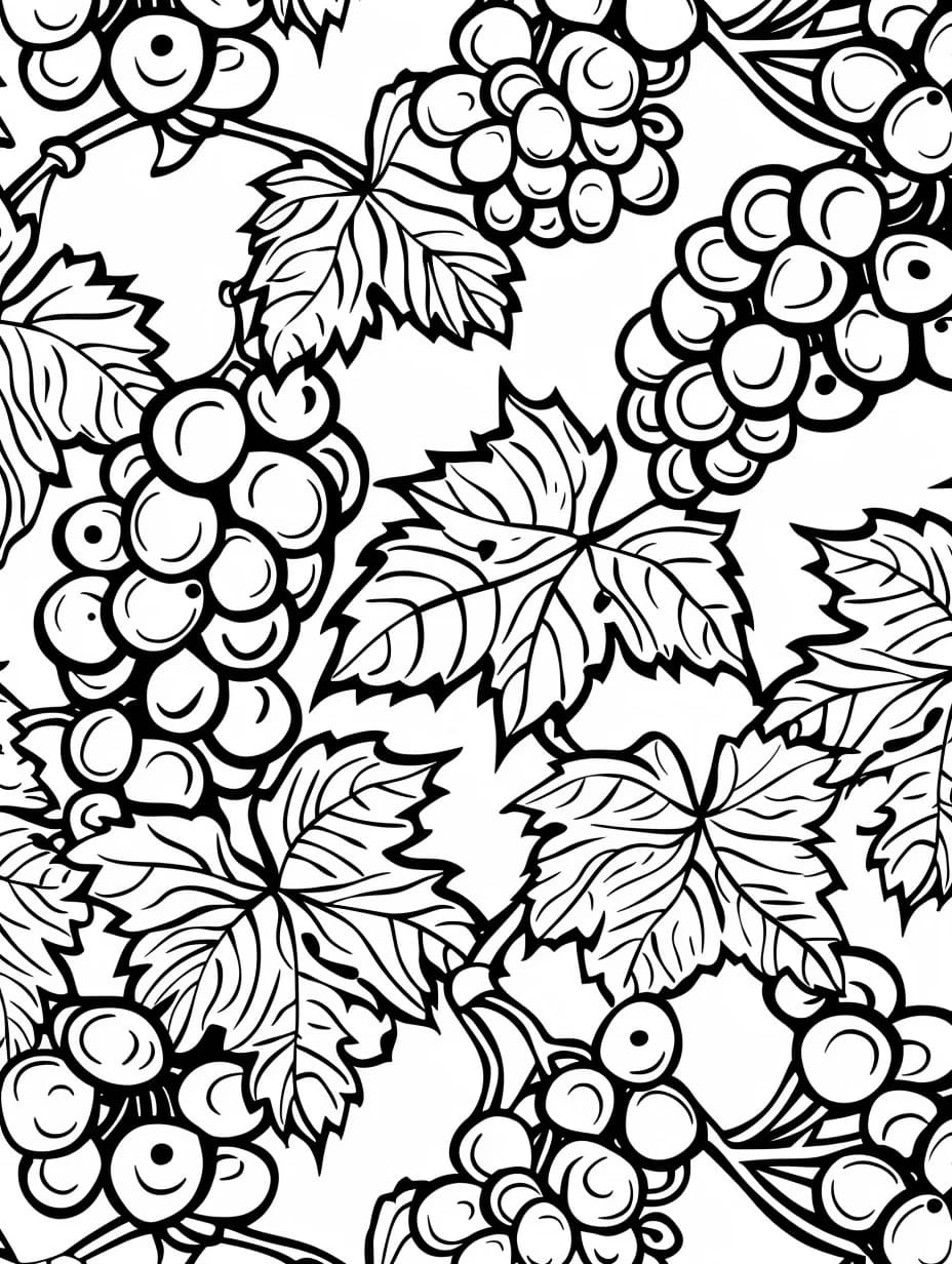 ζωγραφική Φόντο σταφυλιών